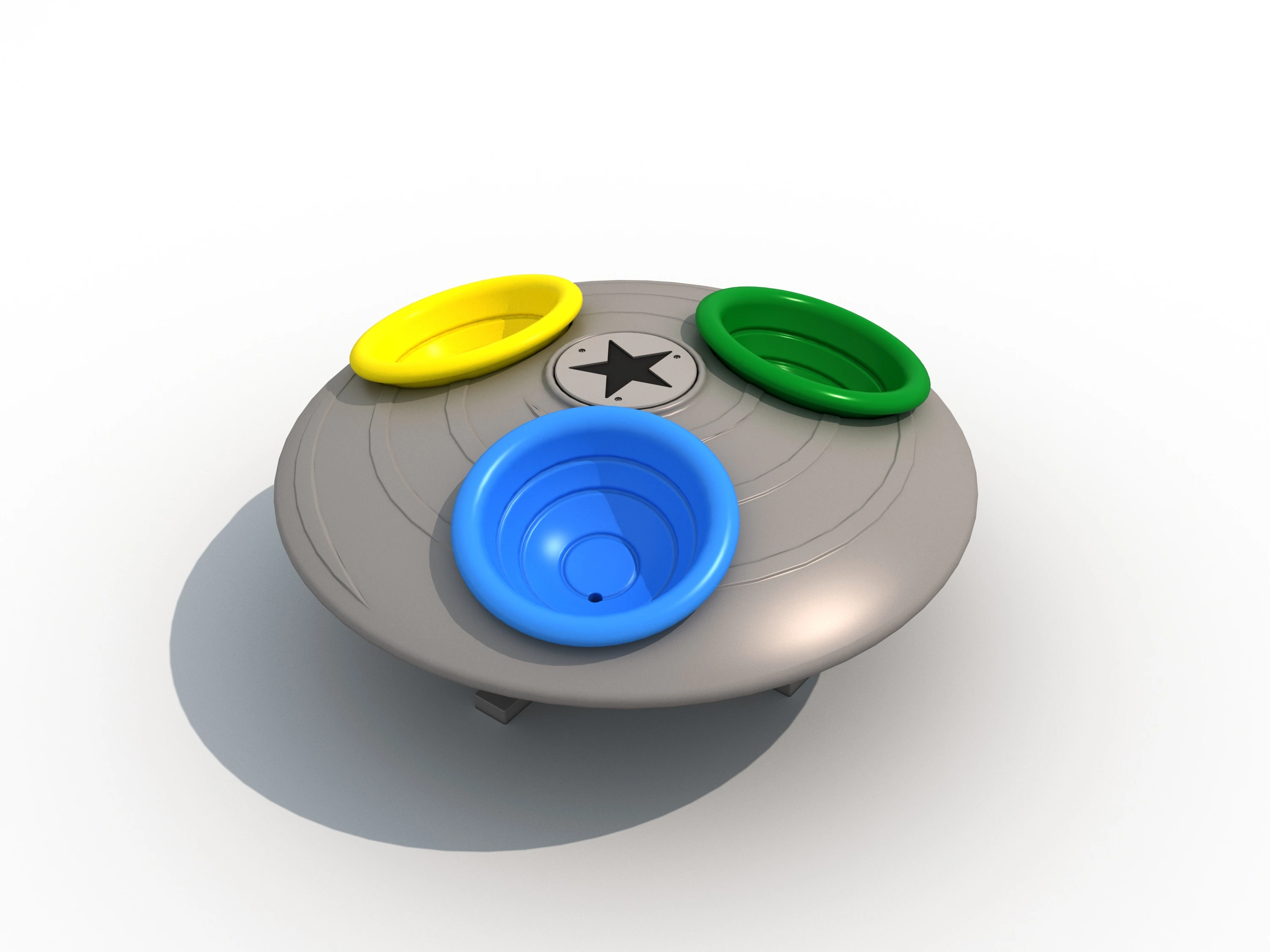 tri seat interactive spinner dynamic rotating by HonPlay - safety certification and compliance