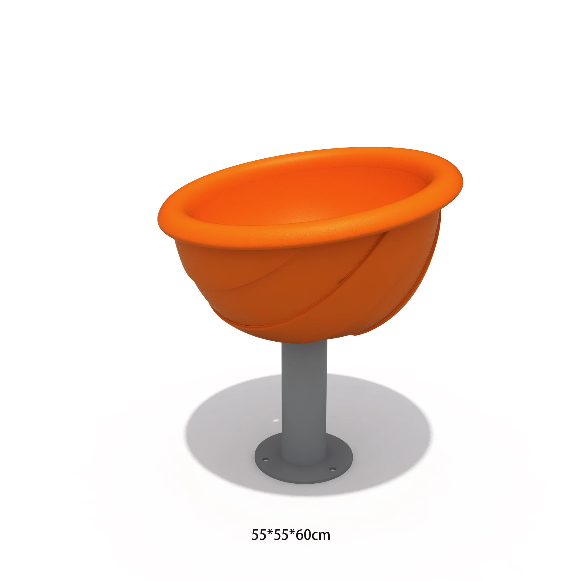 spinning bowl seat dynamic freestanding playground equipment by HonPlay - safety certification and compliance