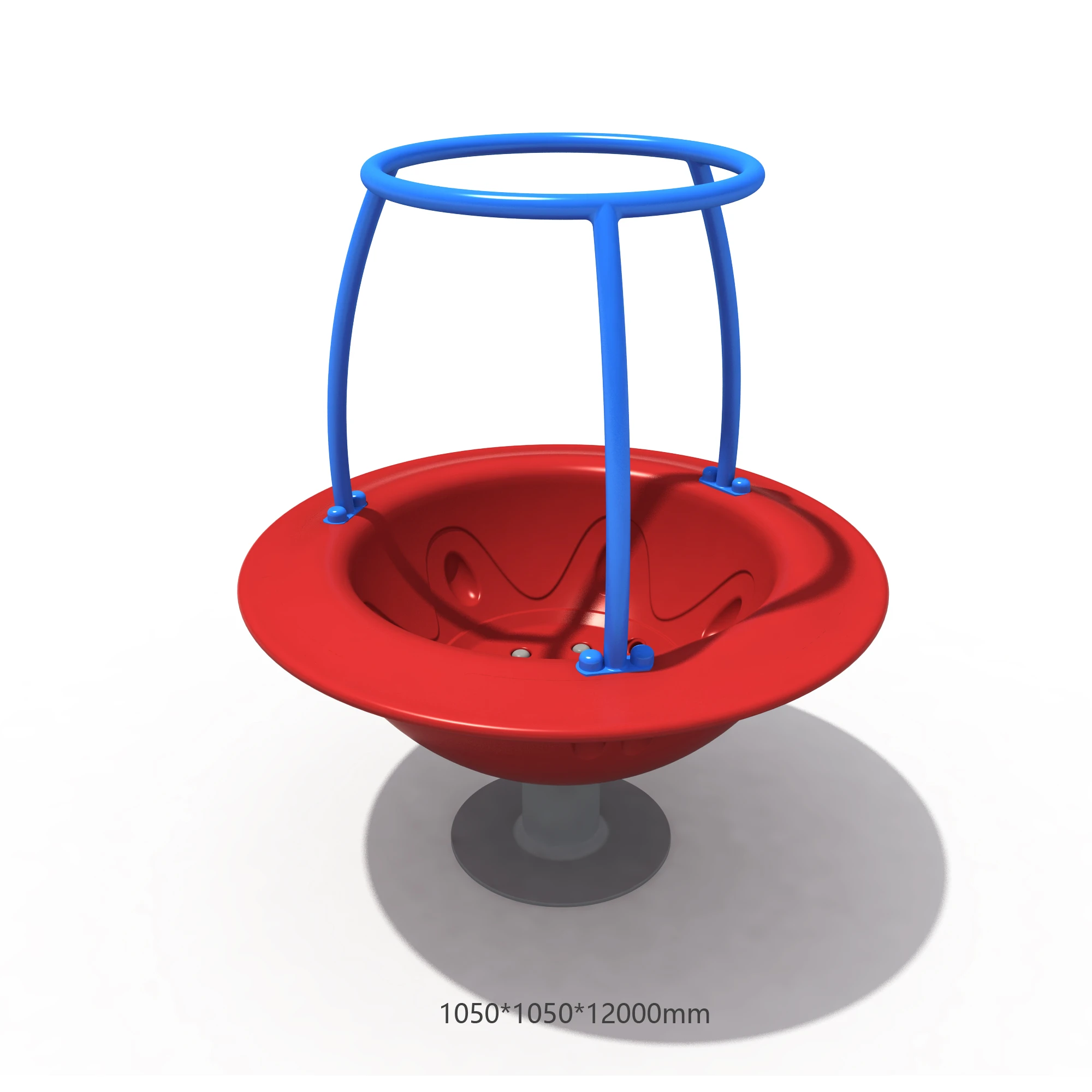 spinning bowl playground equipment dynamic rotating play by HonPlay - material and finish details
