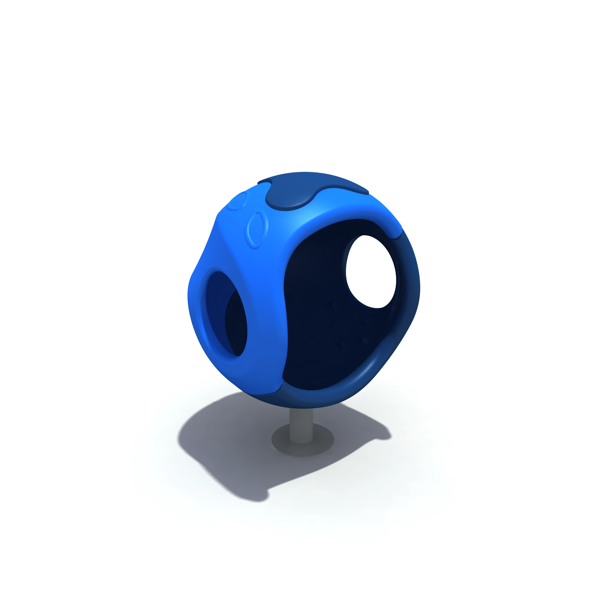 blue shell crawler durable outdoor playground component by HonPlay - material and finish details