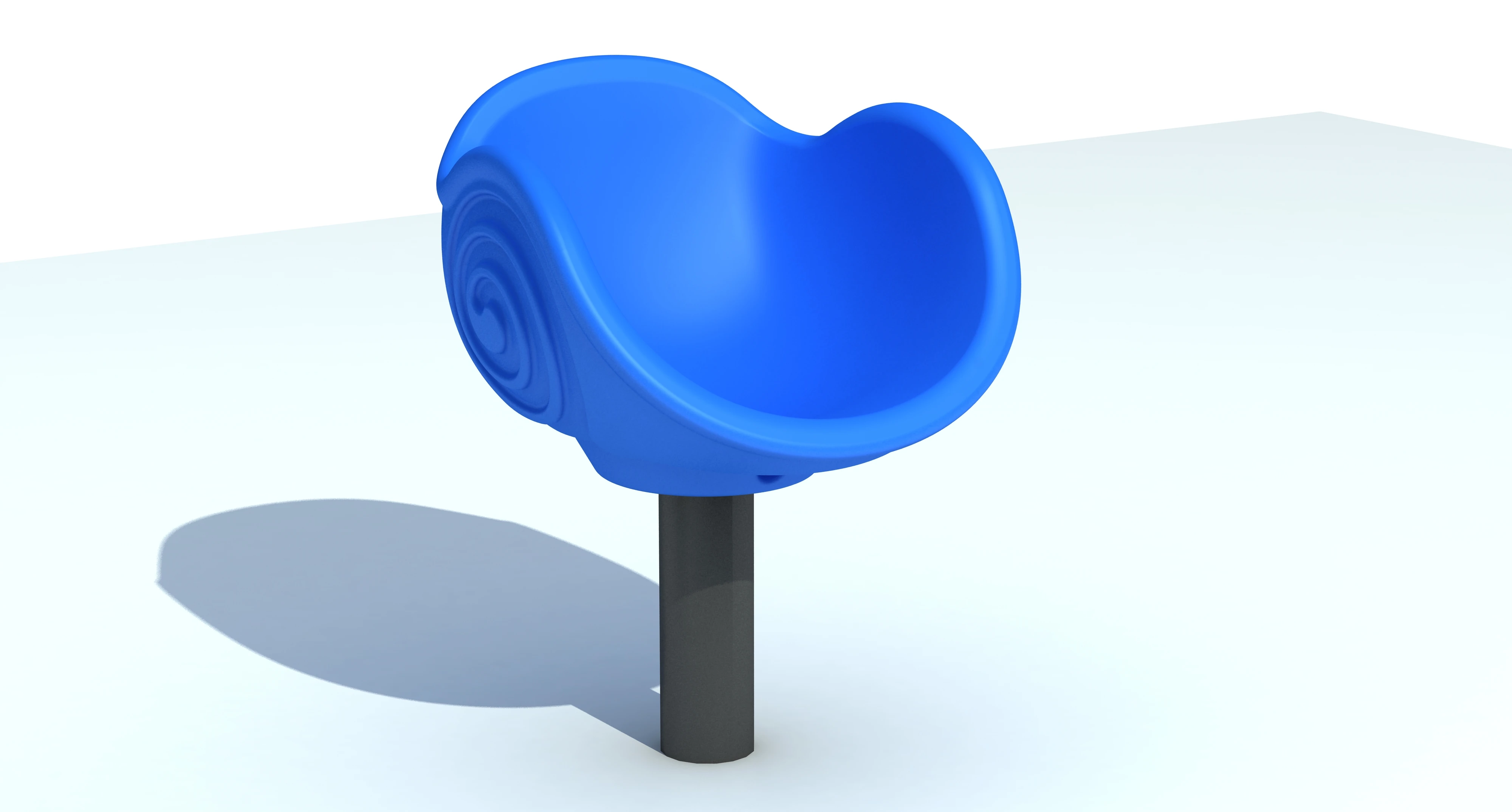 snail shell spinner bowl freestanding rotating by HonPlay - installation and use case