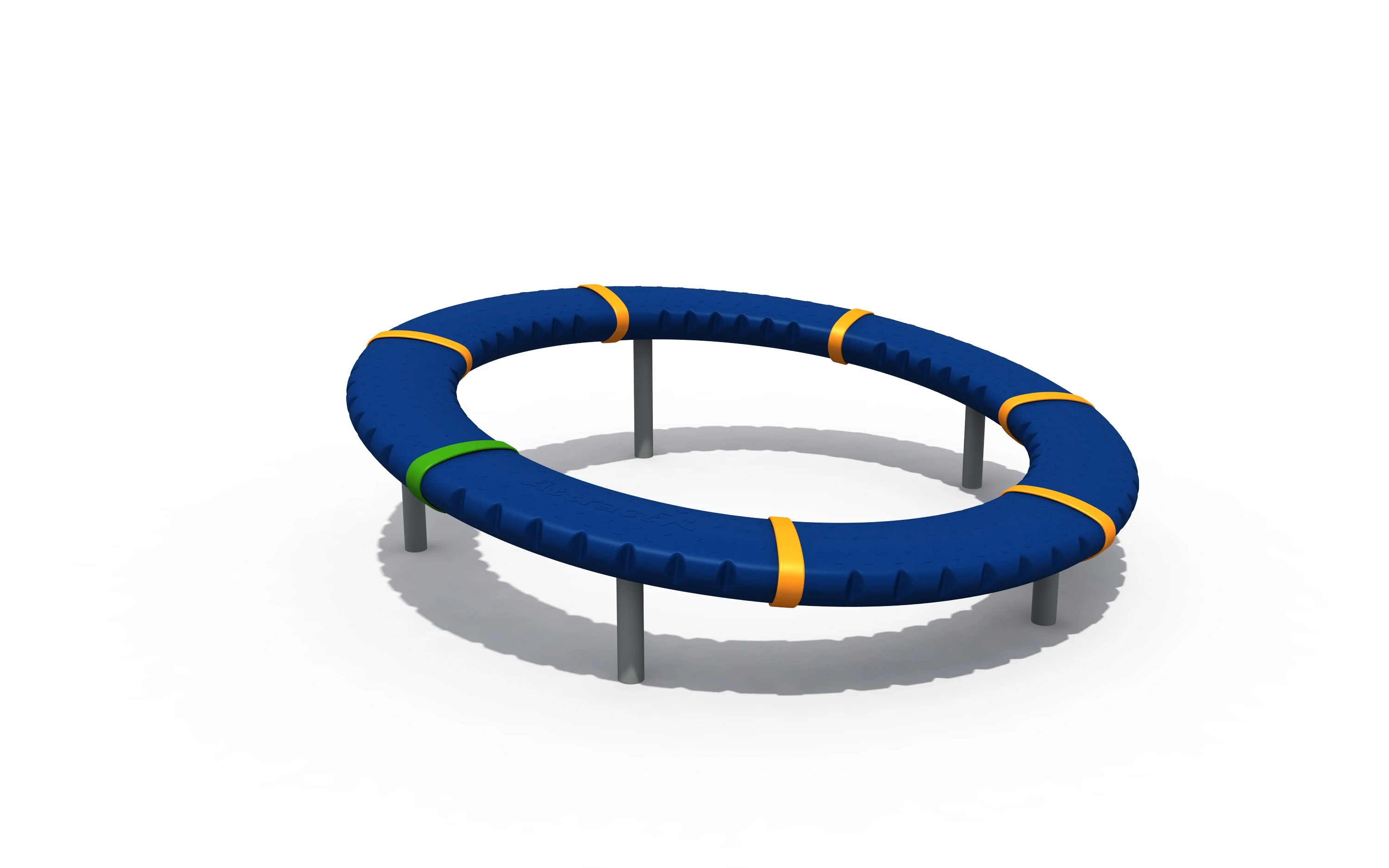 circular balance ring dynamic rotating playground equipment by HonPlay - full product view
