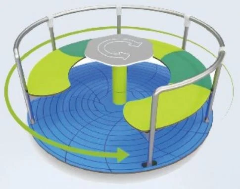 inclusive merry go round commercial playground by HonPlay - additional product views