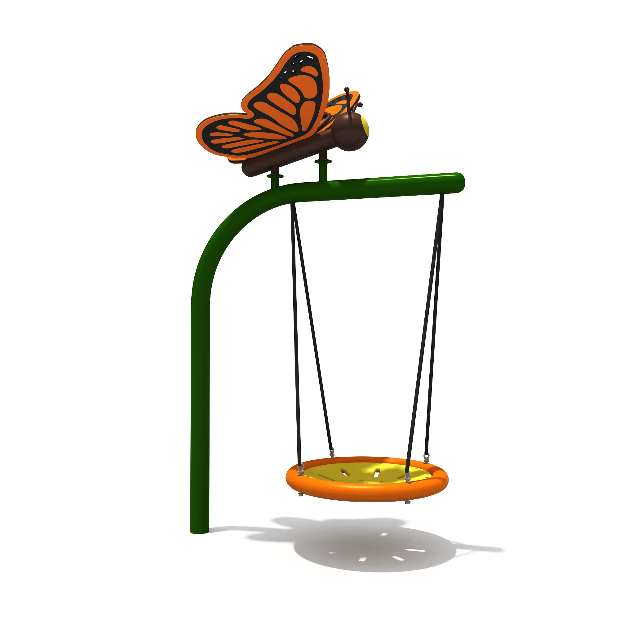 butterfly nest swing nature themed outdoor playground equipm by HonPlay - full product view