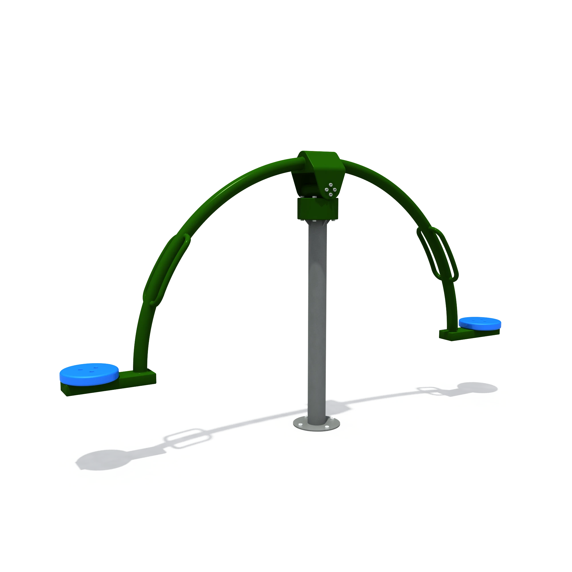 outdoor waist twister station public parks fitness by HonPlay - material and finish details