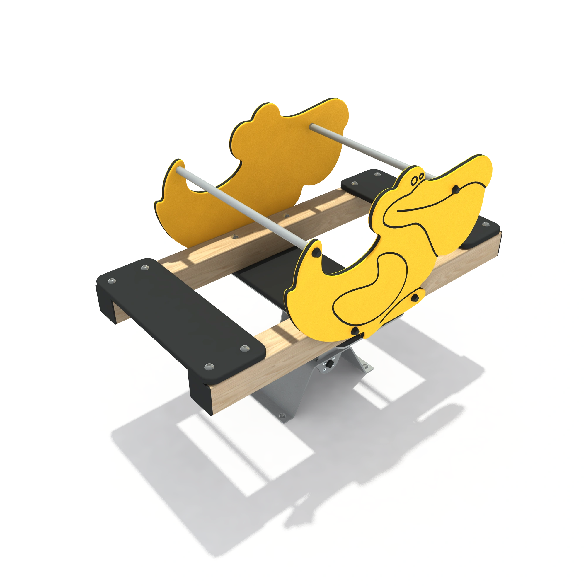 pelican seesaw durable outdoor playground equipment warsaw p by HonPlay - material and finish details