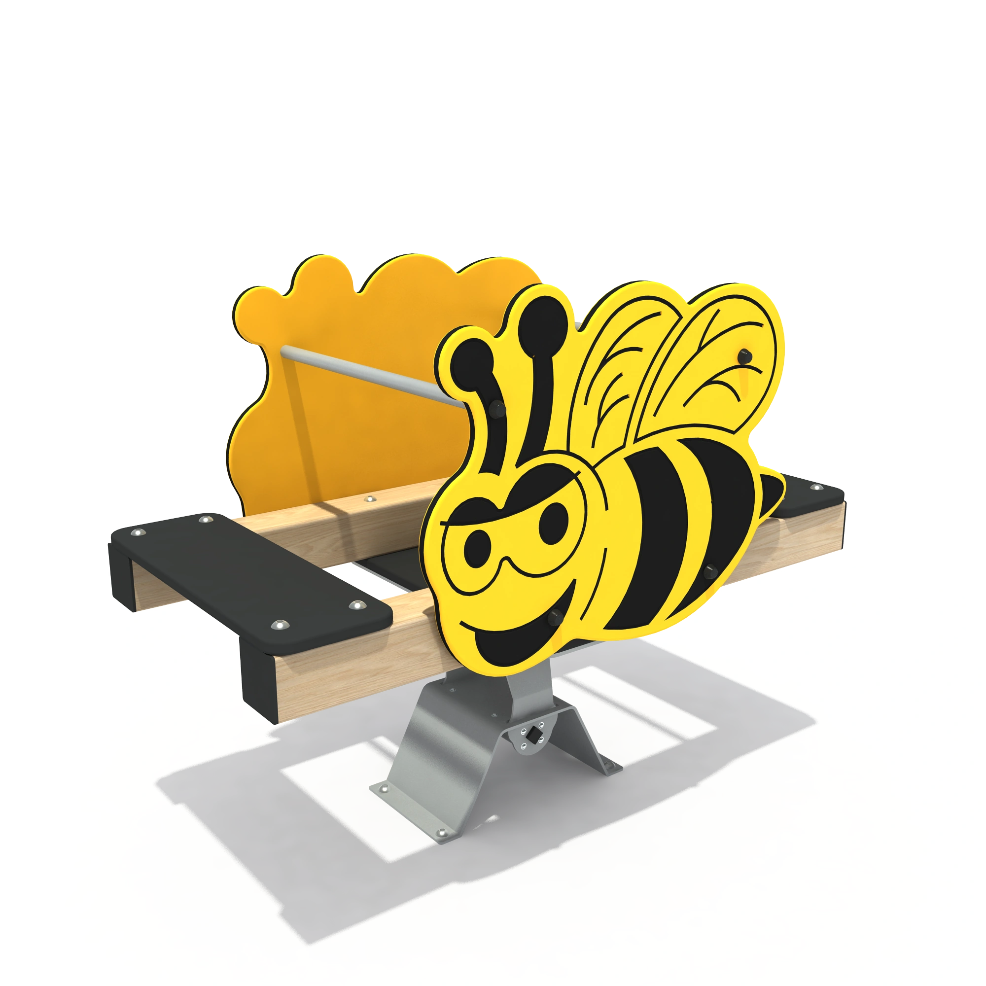 bumblebee double spring rider commercial playground equipmen by HonPlay - full product view