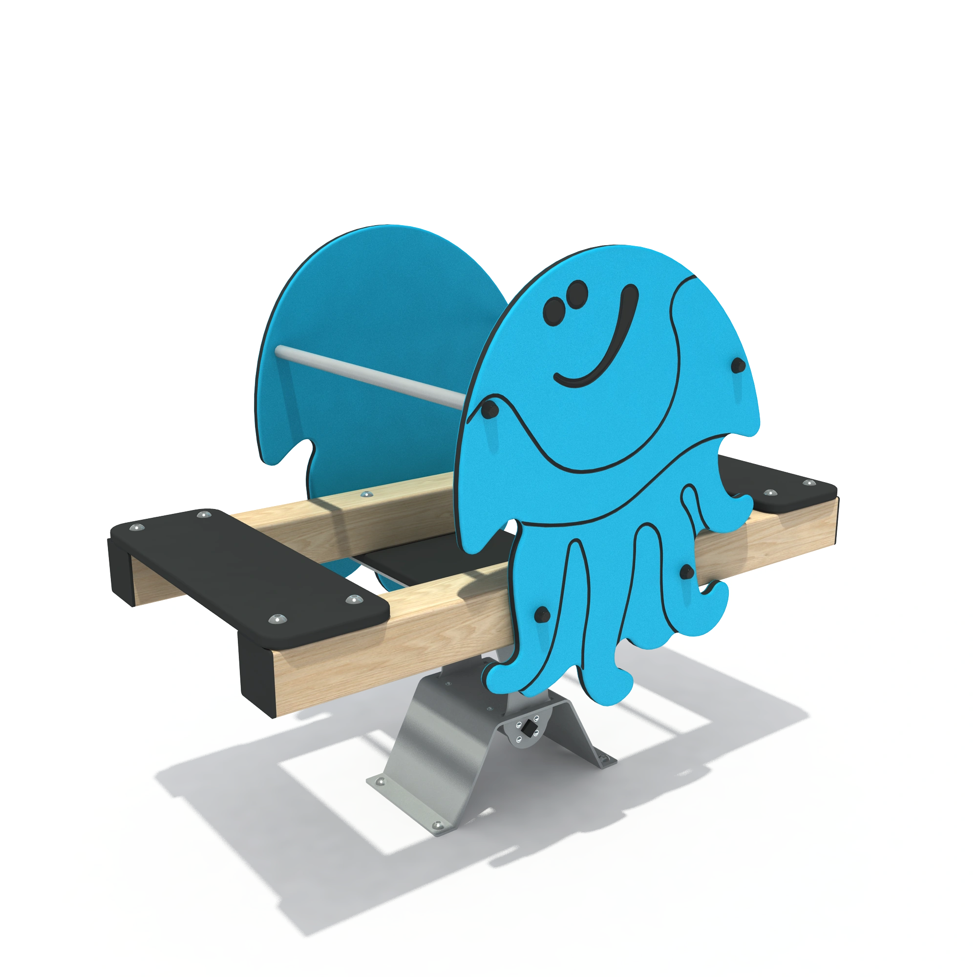Jellyfish Spring Seesaw - Marine Theme Outdoor Play Equipment for Warsaw Public Parks - Playground equipment by HonPlay