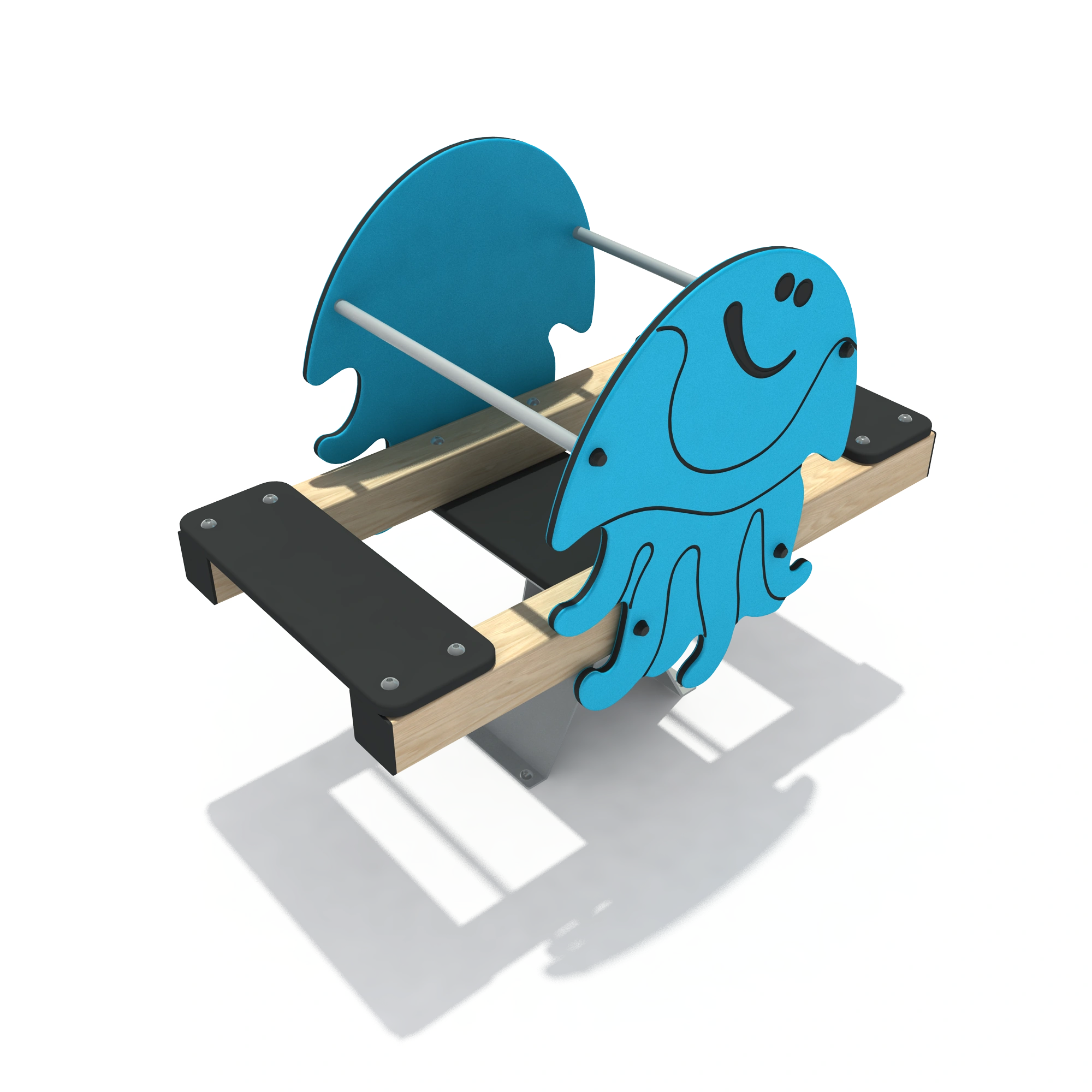 jellyfish spring seesaw marine theme outdoor by HonPlay - material and finish details