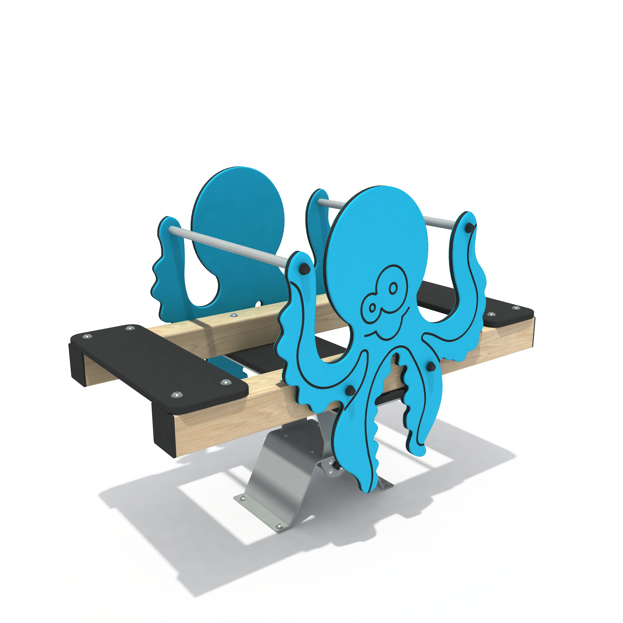 octopus themed seesaw durable freestanding playground equipm by HonPlay - full product view