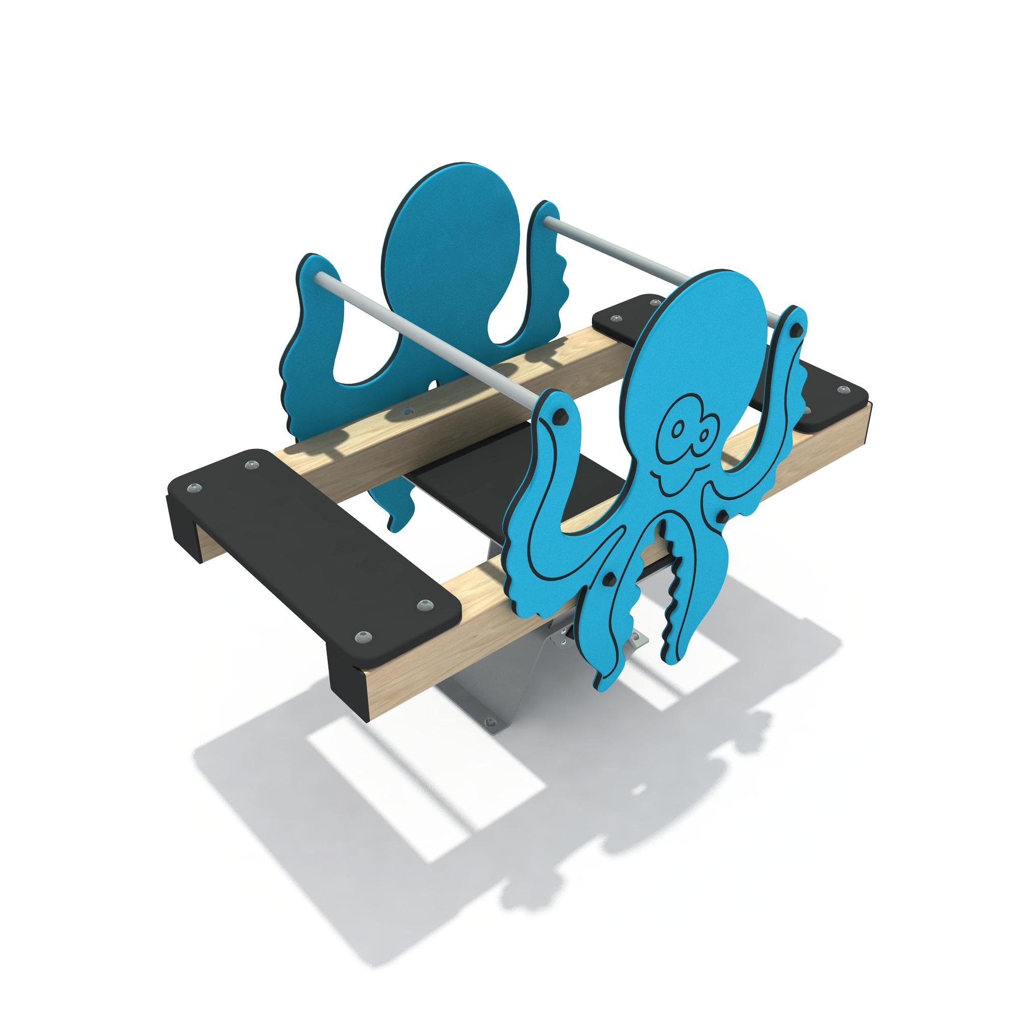 octopus themed seesaw durable freestanding playground equipm by HonPlay - material and finish details