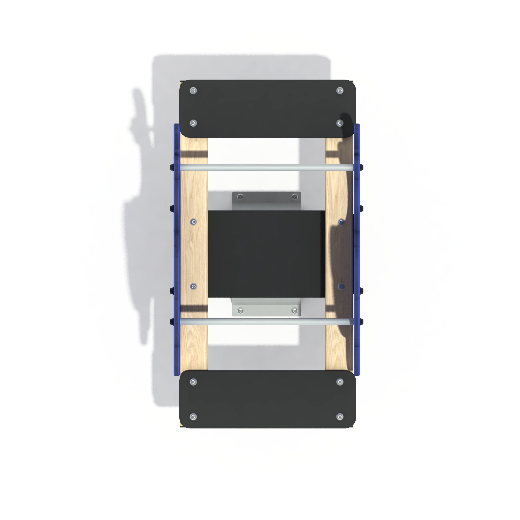 low profile balance bridge outdoor fitness by HonPlay - full product view