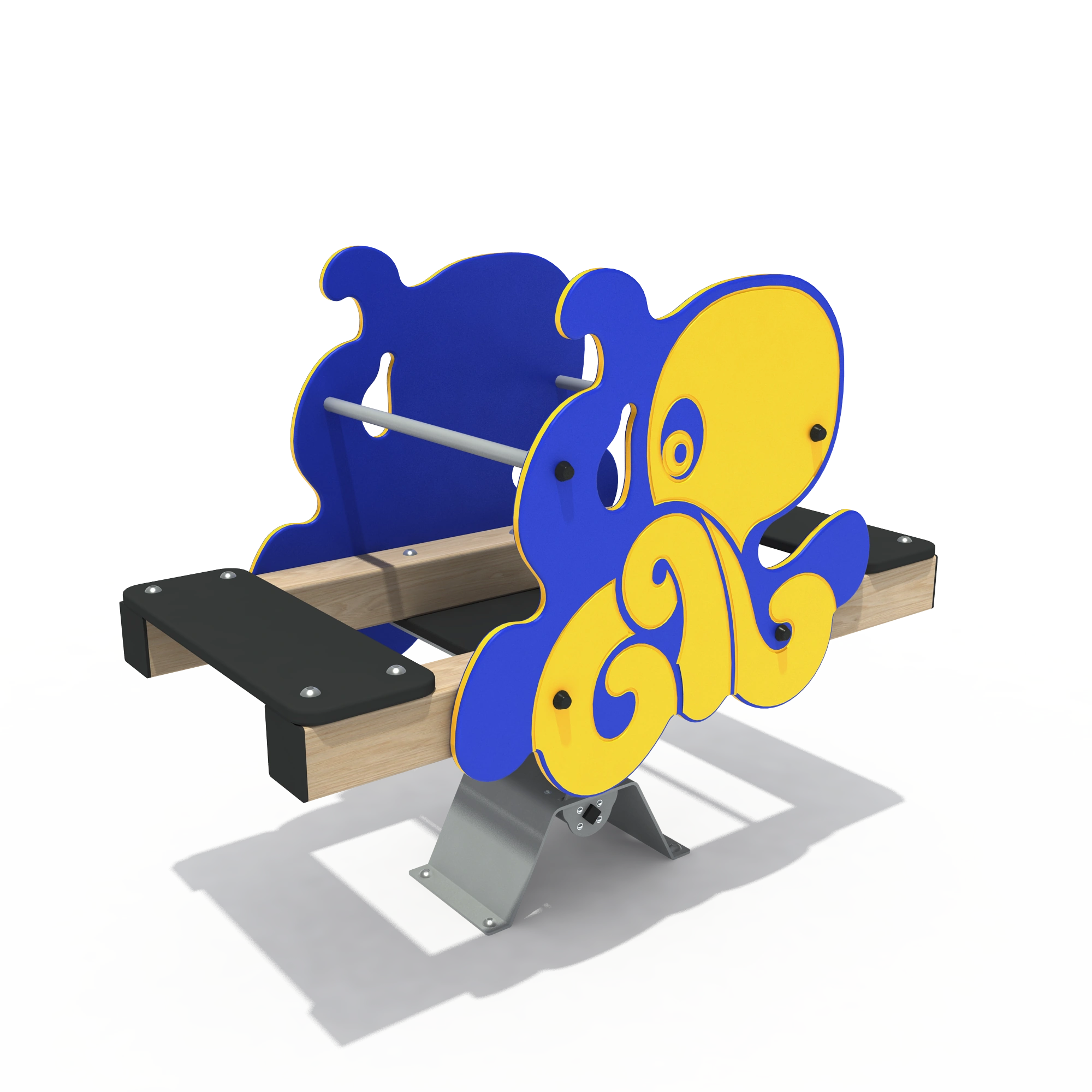 Octopus Spring Seesaw - Durable Outdoor Playground Equipment for Singapore Coastal Parks - Playground equipment by HonPlay