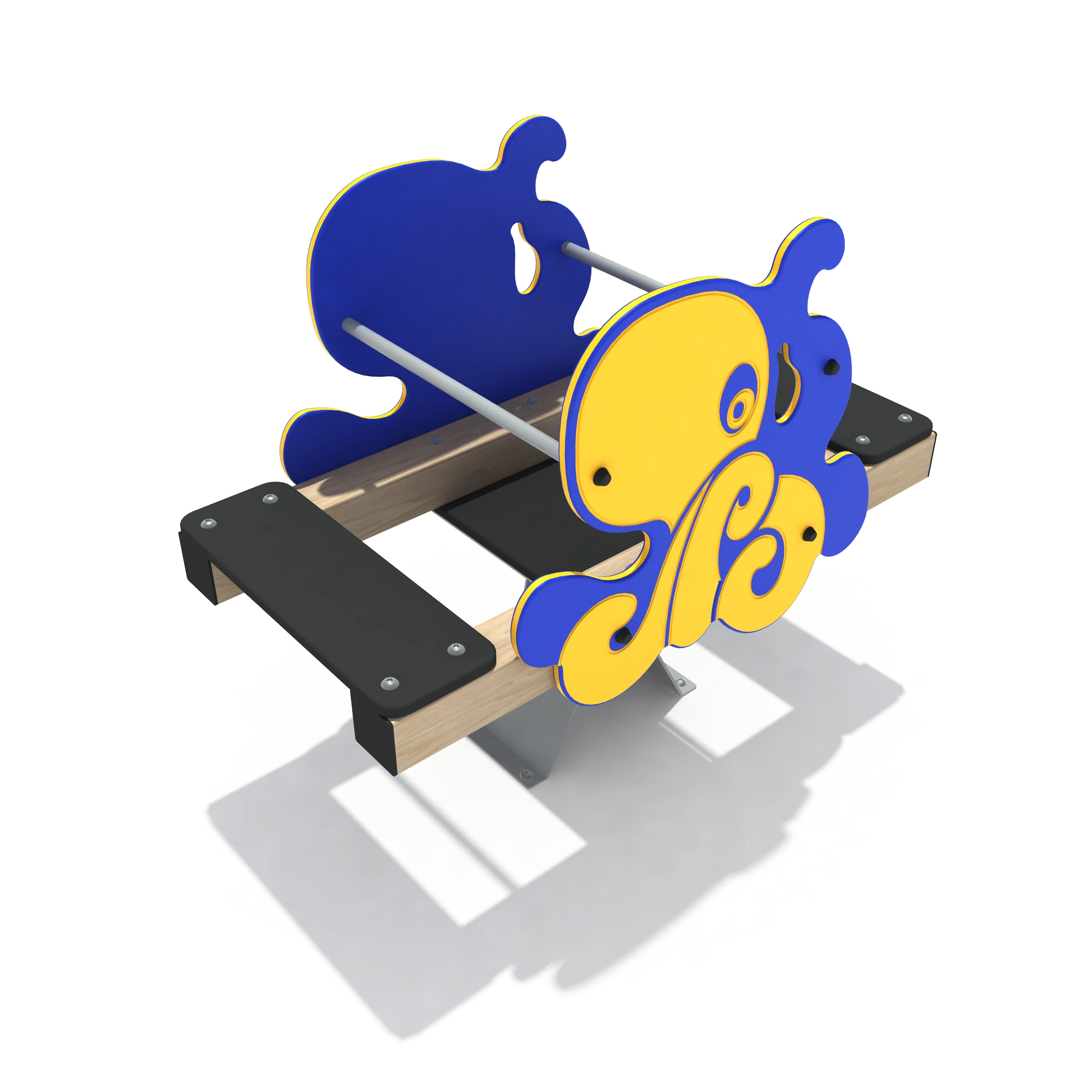 octopus spring seesaw durable outdoor playground equipment s by HonPlay - material and finish details