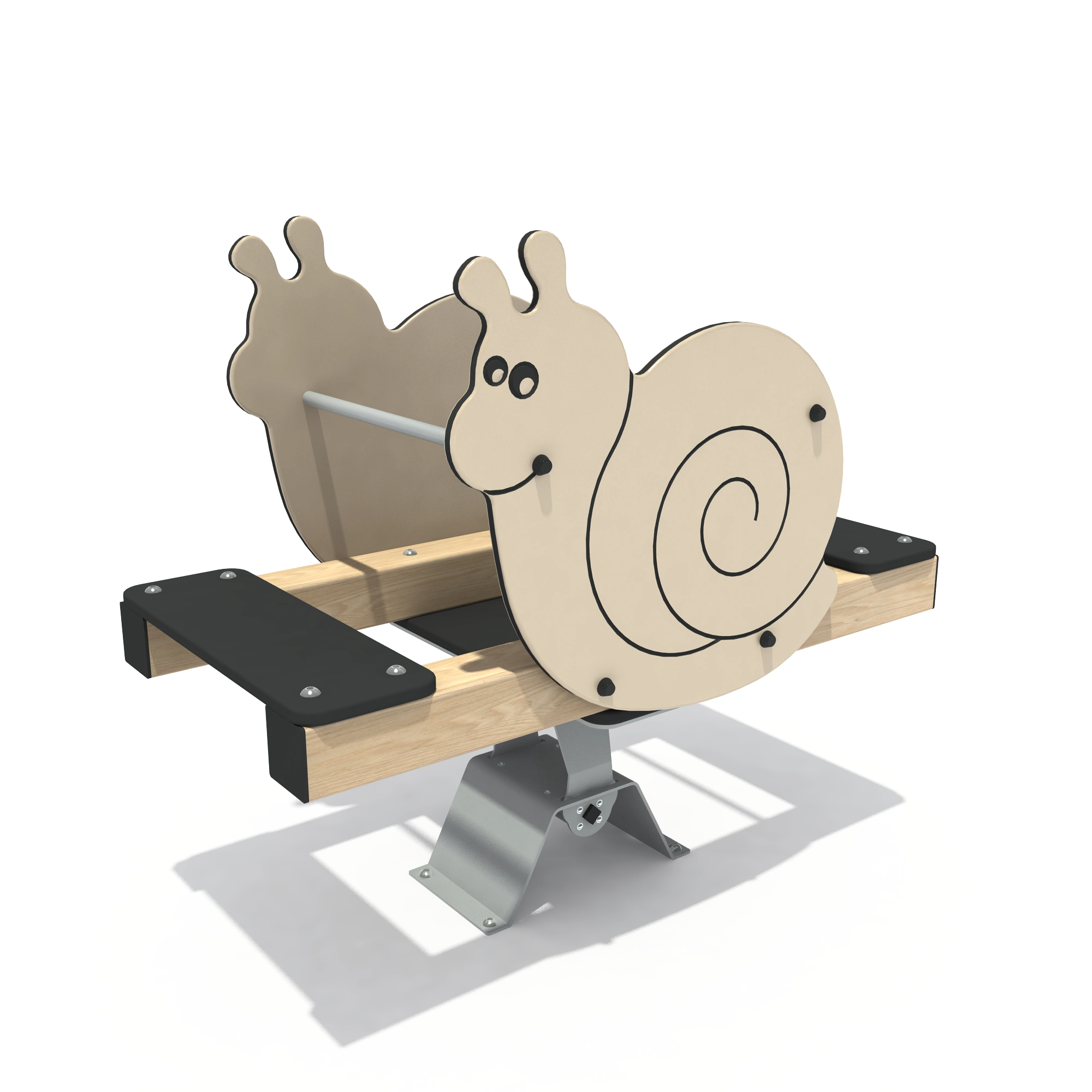 Snail Themed Spring Seesaw - Durable Outdoor Playground Equipment for Warsaw Public Parks - Playground equipment by HonPlay