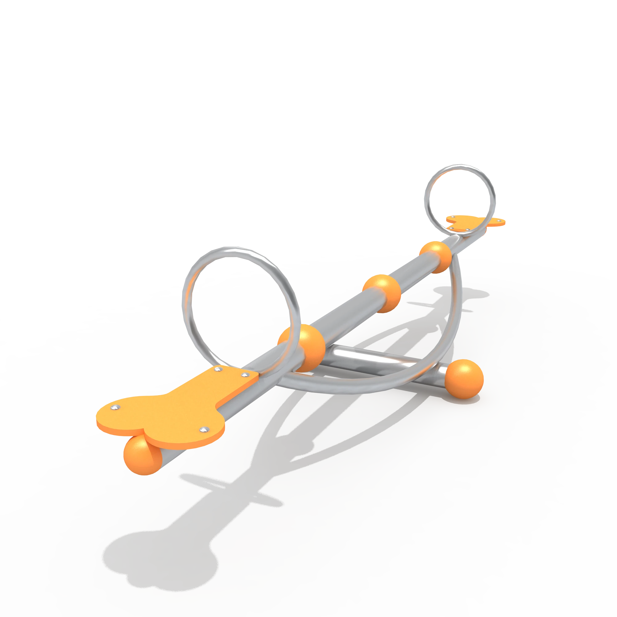 modern dual user seesaw commercial outdoor by HonPlay - full product view