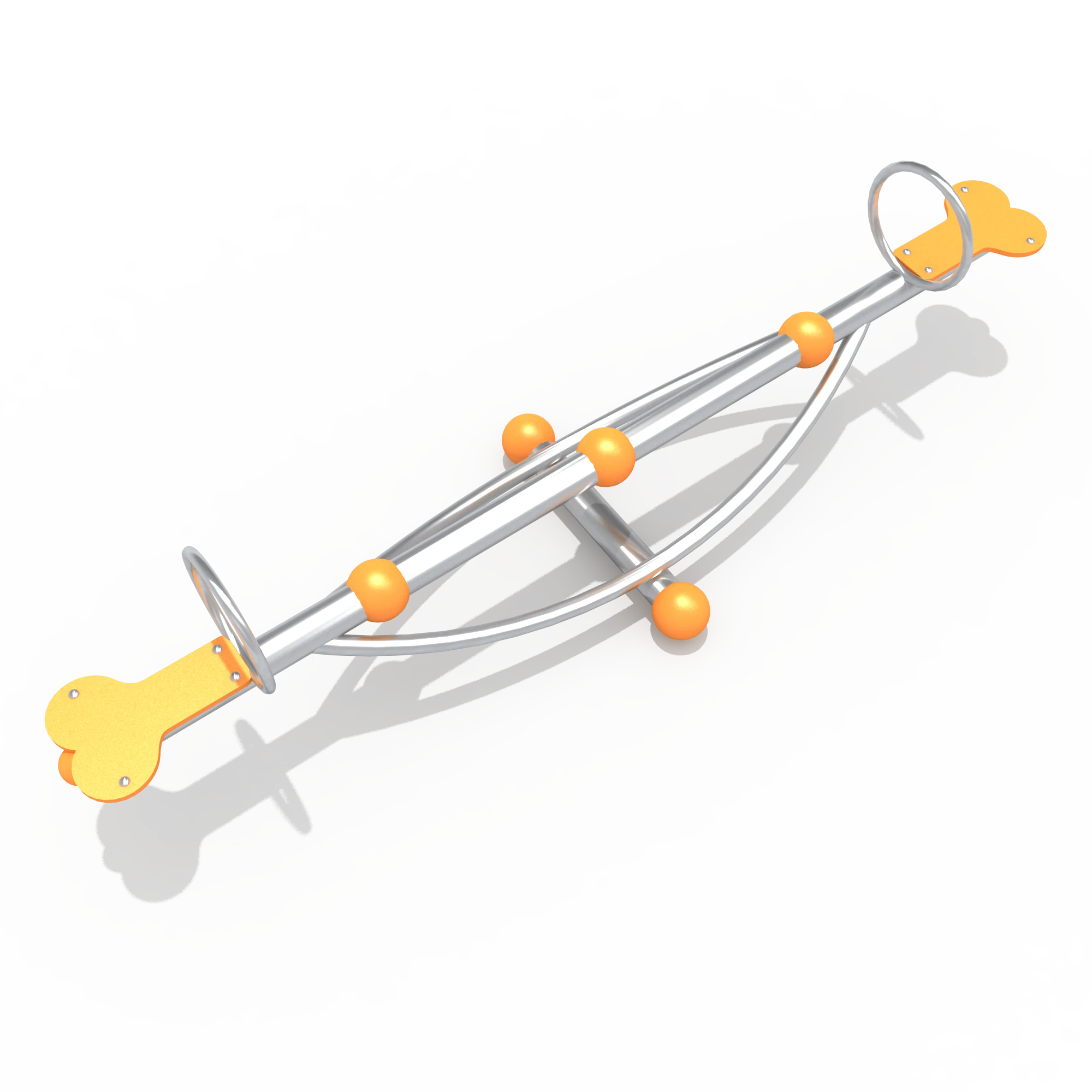 modern dual user seesaw commercial outdoor by HonPlay - material and finish details