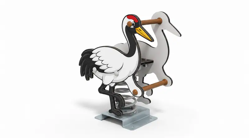 Crane Spring Rider - Durable Outdoor Playground Spring Rocker - Playground equipment by HonPlay