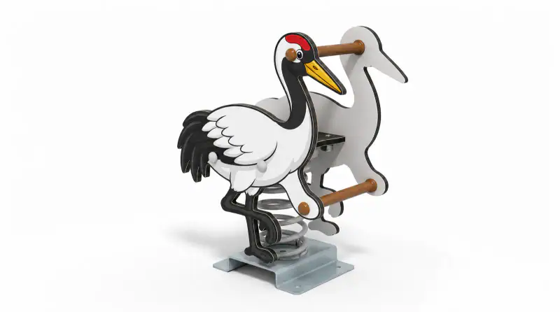 Crane Spring Rider - Durable Outdoor Playground Spring Rocker - Playground equipment by HonPlay