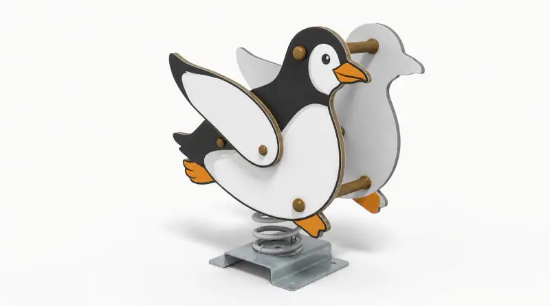 Penguin Spring Rider - Commercial Outdoor Playground Rocker - Playground equipment by HonPlay