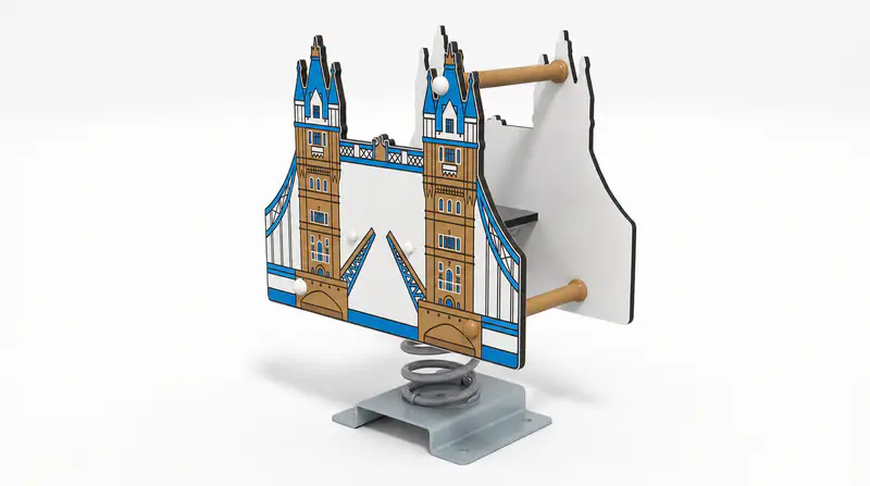 Tower Bridge Spring Rider - Iconic Landmark Playground Equipment - Playground equipment by HonPlay