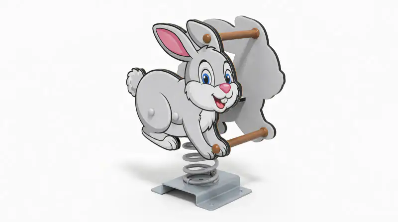 Bunny Spring Rider - Outdoor Playground Rocker Equipment - Playground equipment by HonPlay