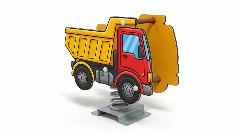 Dump Truck Spring Rider - Commercial Outdoor Playground Equipment - Playground equipment by HonPlay
