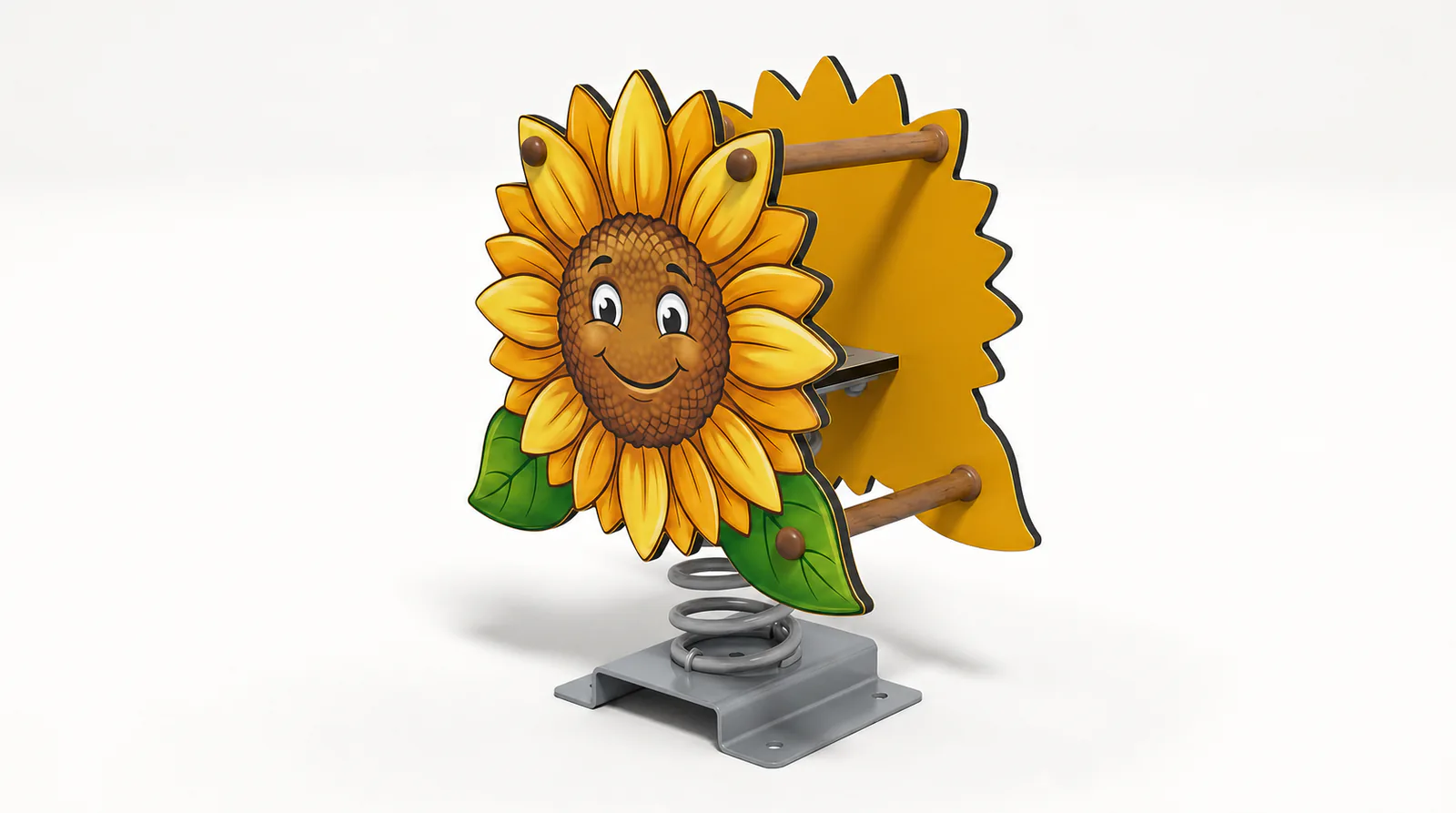 sunflower spring rider outdoor playground rocking equipment by HonPlay - full product view