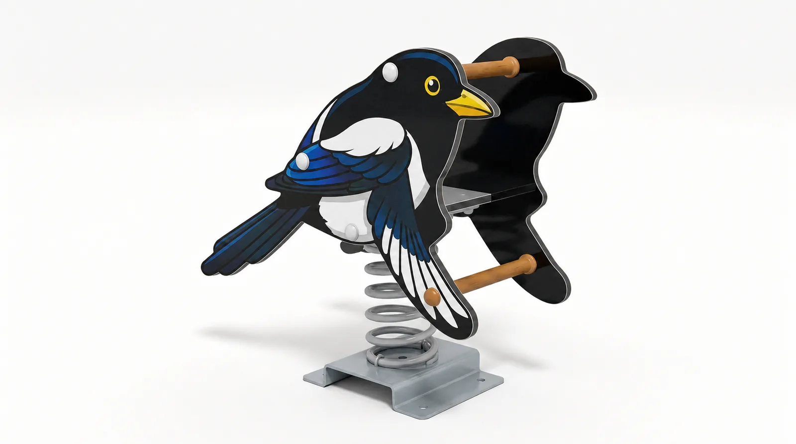 magpie spring rider outdoor playground rocker by HonPlay - full product view