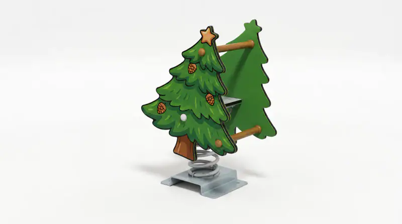 Christmas Tree Spring Rider - Durable Outdoor Playground Equipment - Playground equipment by HonPlay