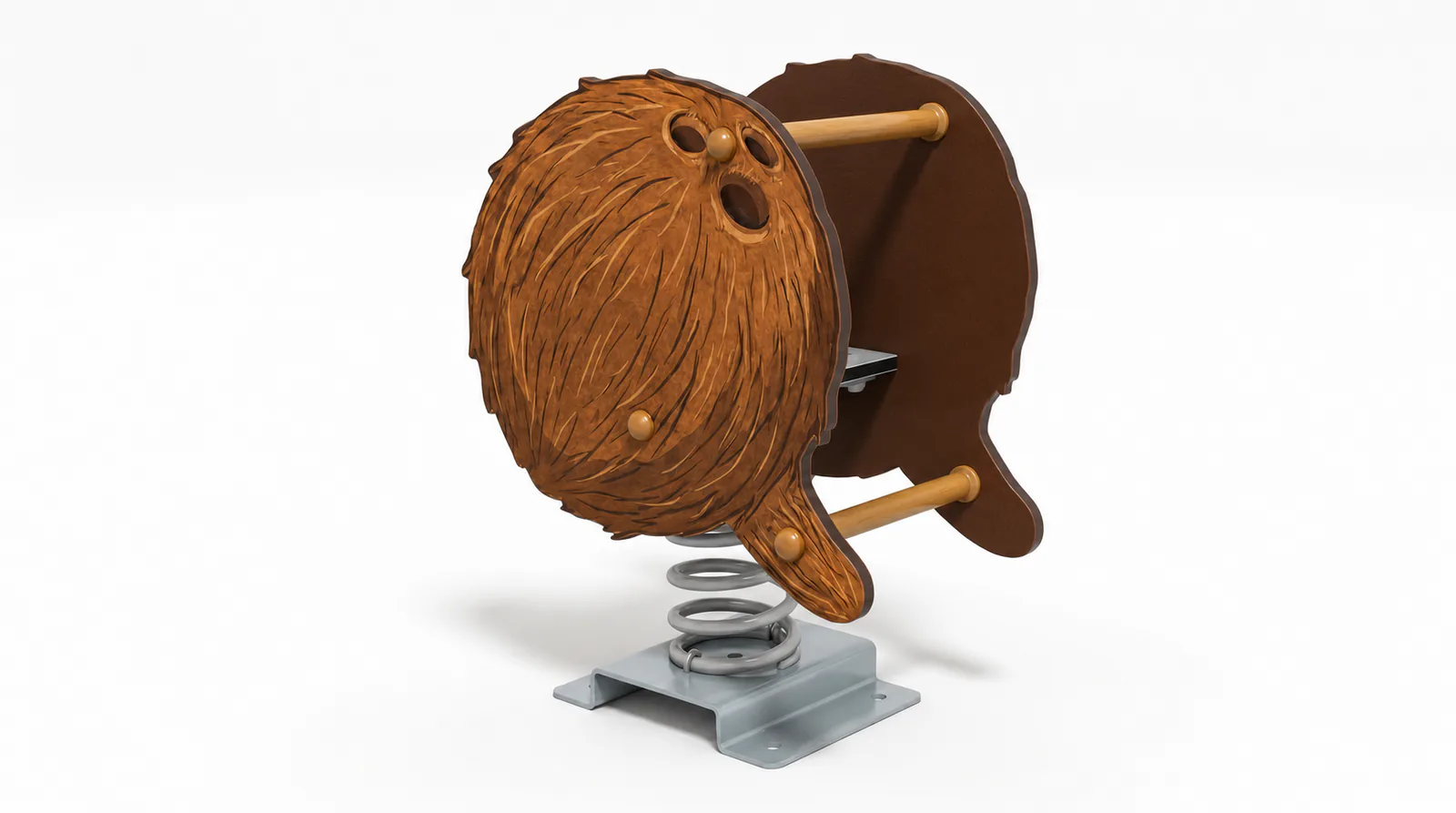 coconut spring rider themed playground rocker by HonPlay - full product view