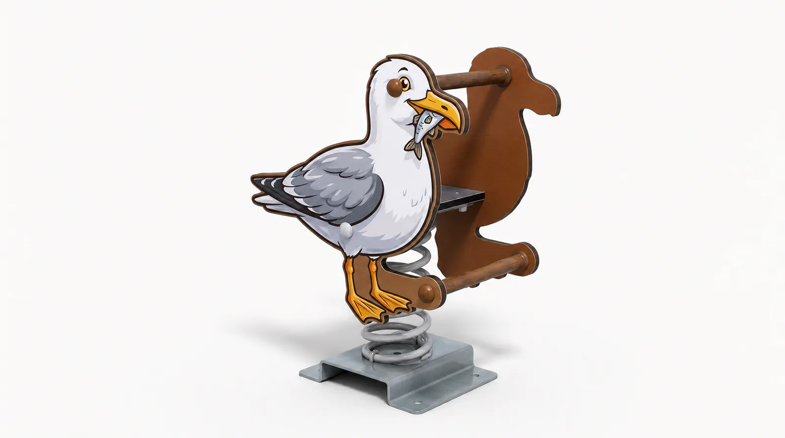 seagull spring rider durable outdoor playground equipment by HonPlay - full product view