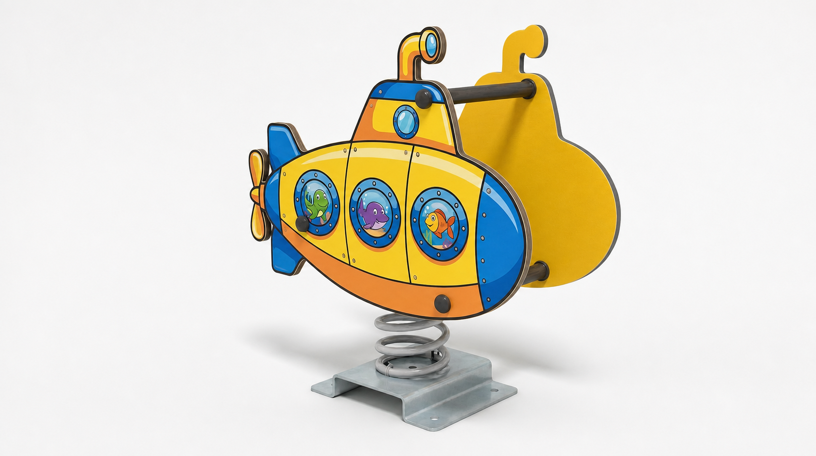 submarine spring rider imaginative outdoor playground equipm by HonPlay - full product view