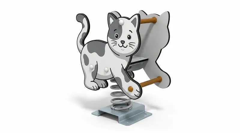 Cat Spring Rider - Durable Outdoor Playground Equipment - Playground equipment by HonPlay