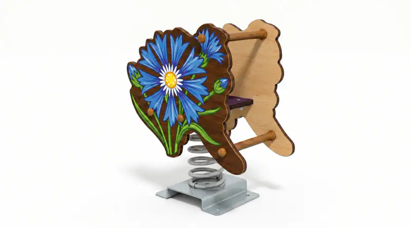 Cornflower Spring Rider - Durable Outdoor Playground Rocker - Playground equipment by HonPlay