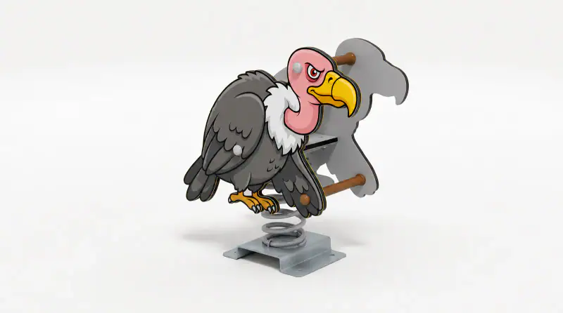 Vulture Spring Rider - Commercial Playground Spring Rocker - Playground equipment by HonPlay