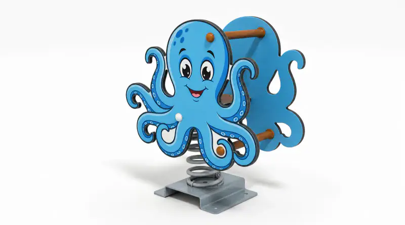 Octopus Spring Rider - Durable Outdoor Playground Rocker - Playground equipment by HonPlay
