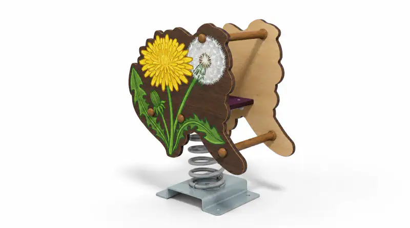 Dandelion Spring Rider - Nature-Themed Outdoor Playground Equipment - Playground equipment by HonPlay