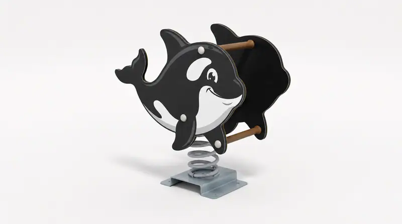 Orca Spring Rider - Durable Outdoor Playground Spring Rocker - Playground equipment by HonPlay