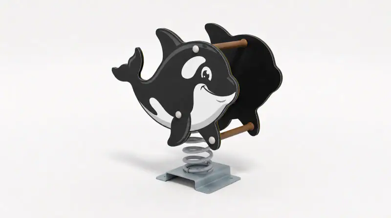 Orca Spring Rider - Durable Outdoor Playground Spring Rocker - Playground equipment by HonPlay