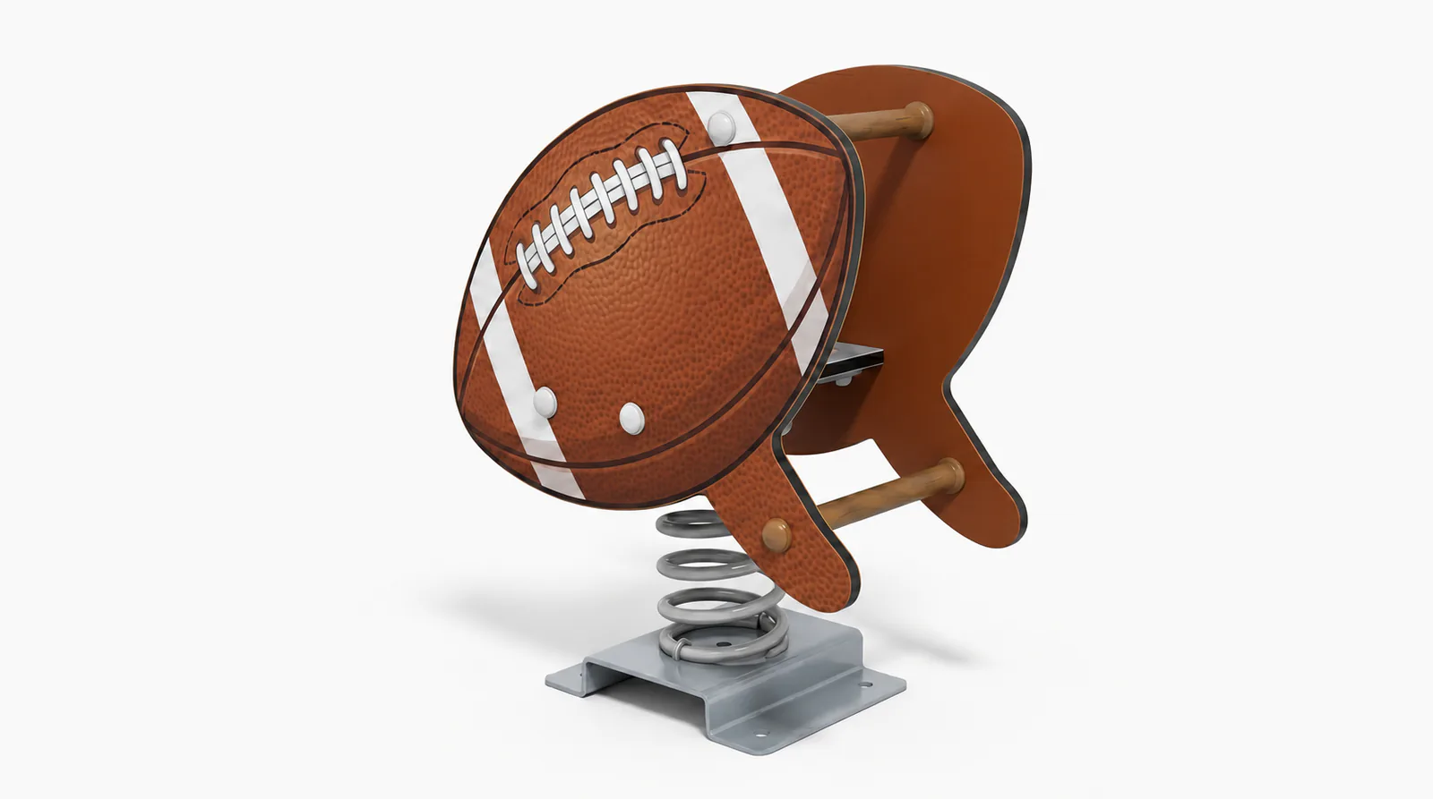 football spring rider sports themed playground equipment by HonPlay - full product view