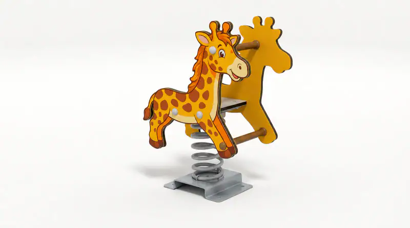Giraffe Spring Rider - Durable Outdoor Playground Rocker - Playground equipment by HonPlay