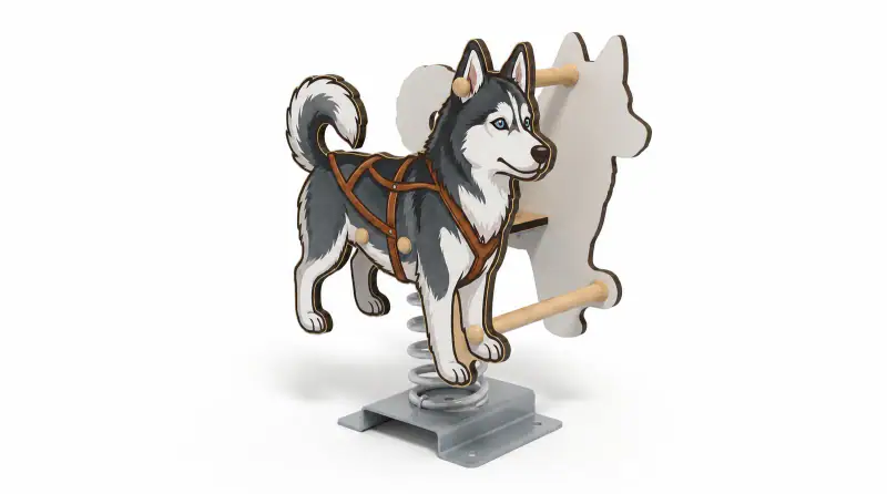 Husky Spring Rider - Durable Outdoor Playground Equipment - Playground equipment by HonPlay