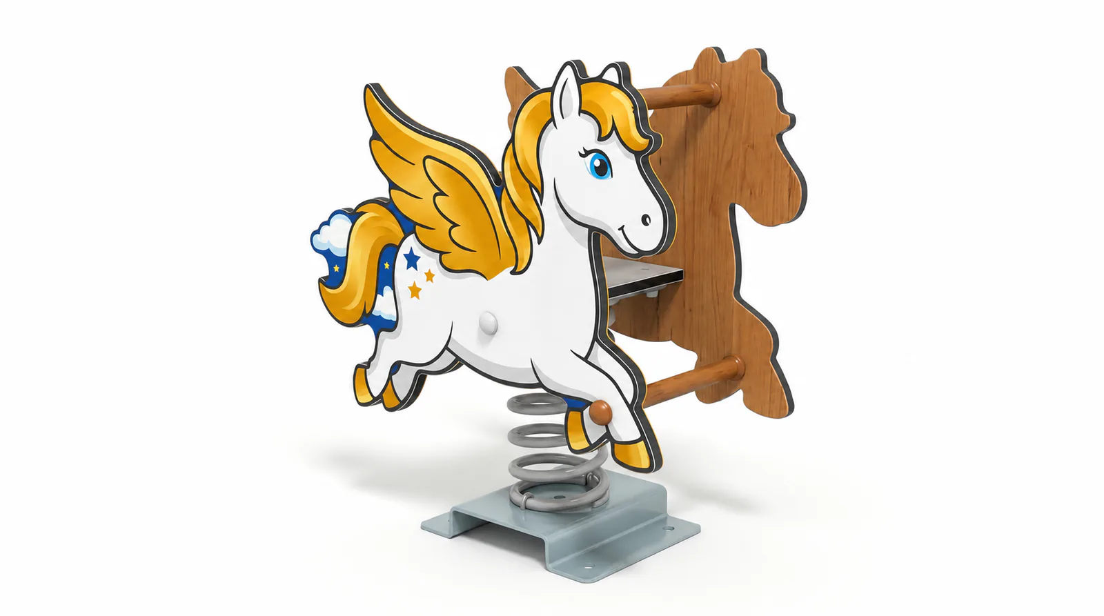pegasus spring rider freestanding outdoor playground equipme by HonPlay - full product view