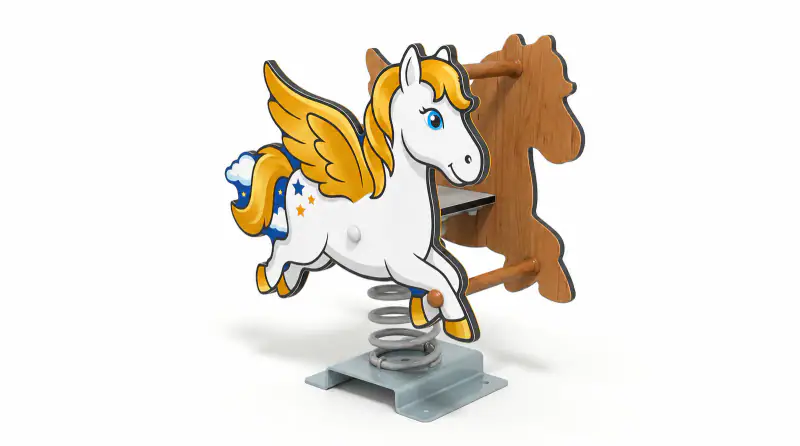 Pegasus Spring Rider - Freestanding Outdoor Playground Equipment - Playground equipment by HonPlay
