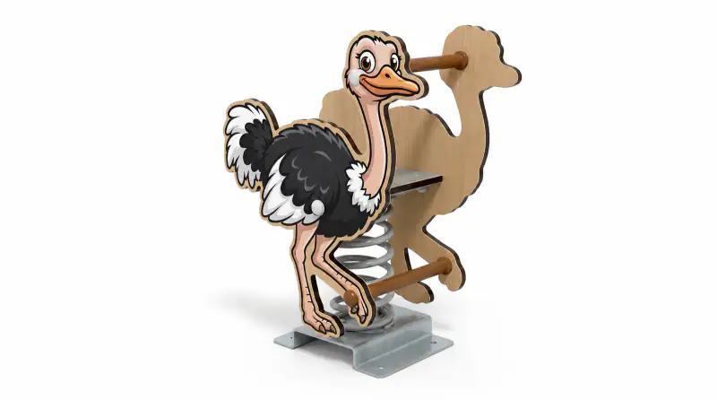 Ostrich Spring Rider - Durable Outdoor Playground Rocker - Playground equipment by HonPlay