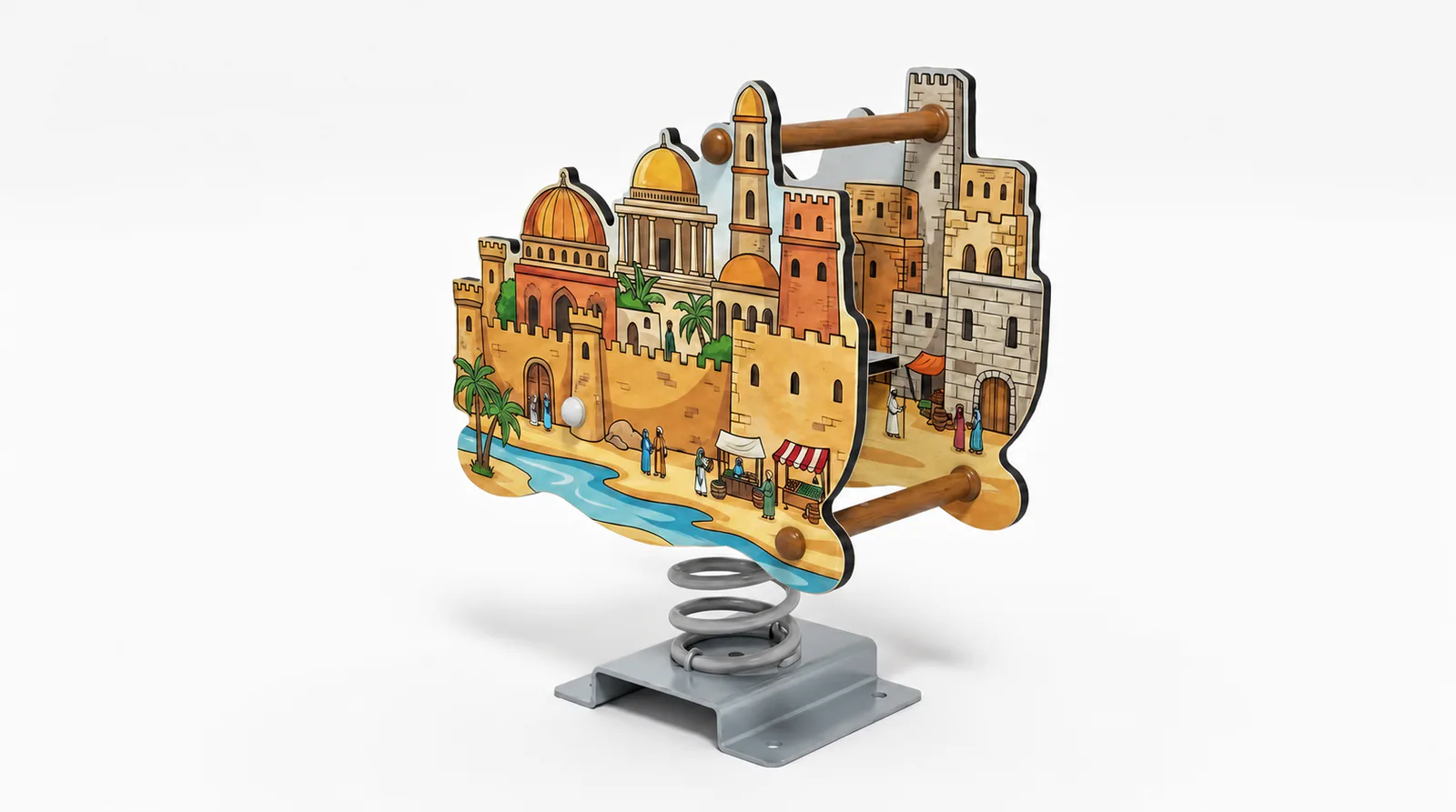 old city theme spring rider commercial by HonPlay - full product view