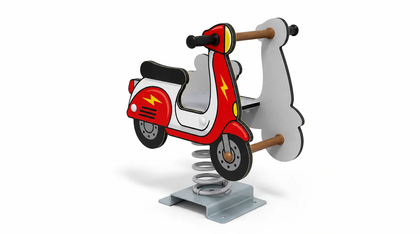 scooter spring rider durable outdoor playground equipment by HonPlay - full product view