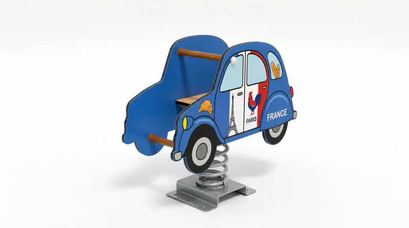 French Car Spring Rider - Imaginative Outdoor Playground Equipment - Playground equipment by HonPlay