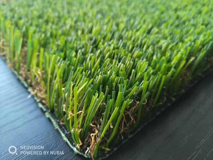 Artificial turf samples for indoor playground flooring, evaluated for appearance and for ease of cleaning and disinfection
